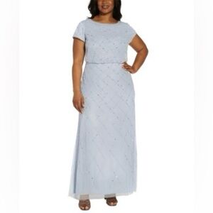 Elegant Light Blue Women's Dress
